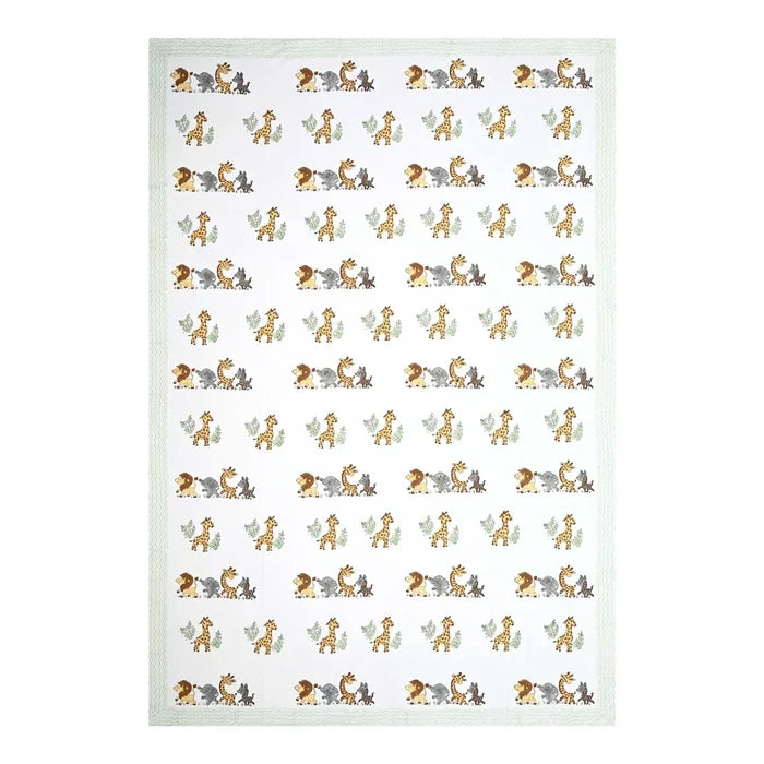 Jungle Safari Printed Kids Cotton Dohar - Single Bed Size  (40x60 Inches)