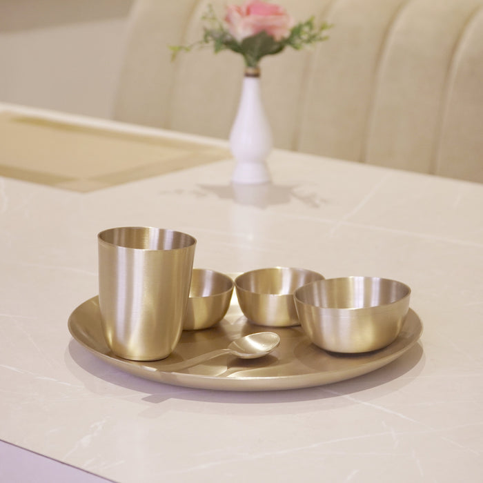 Kansa / Bronze Dosa Set - Brass Globe