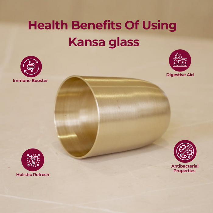 Kansa / Bronze glasses matte finish - Brass Globe