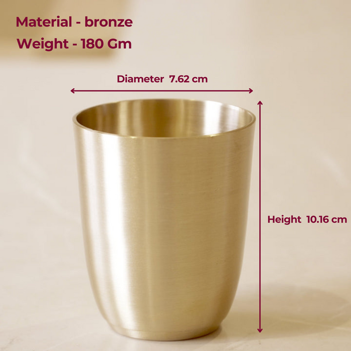 Kansa / Bronze glasses matte finish - Brass Globe