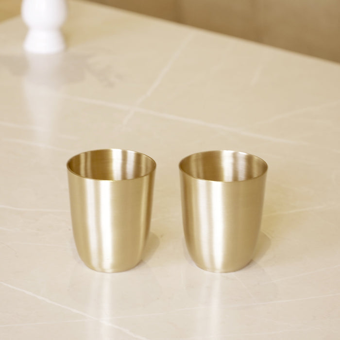 Kansa / Bronze glasses matte finish - Brass Globe