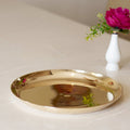 Kansa / bronze thali matte finish, glossy finish - Brass Globe