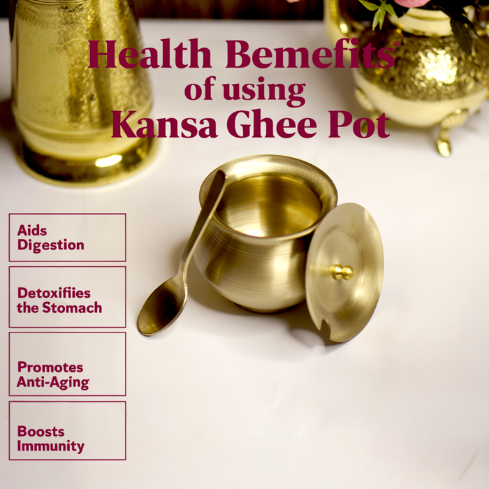 Kansa Ghee Pot - Brass Globe