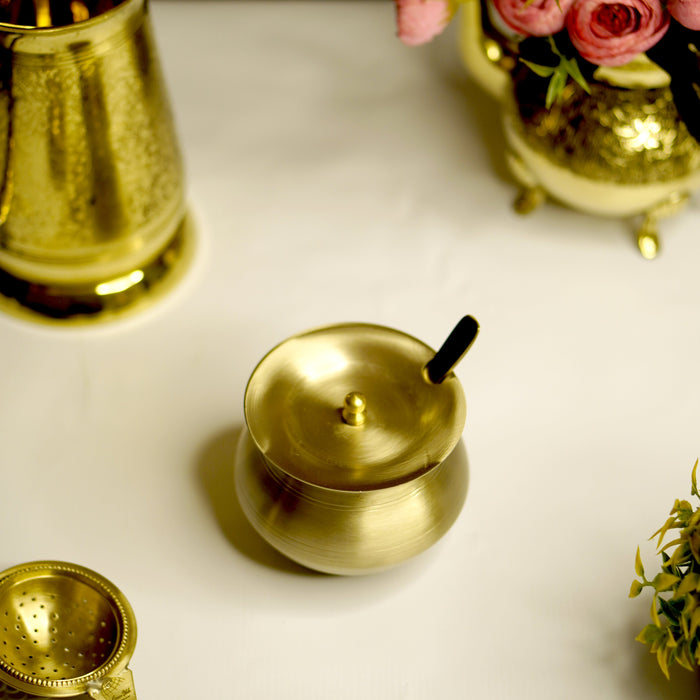Kansa Ghee Pot - Brass Globe