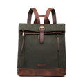 Khaki Green Herringbone Rucksack/Backpack