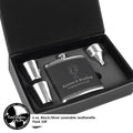 K&R Laserable Leatherette Flask Gift Set