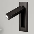Dia 5cm x H 15.5cm square (Hidden switch) / Matt Black / Warm Light
