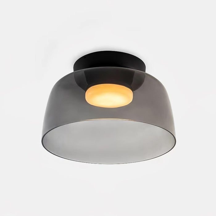Single layer ∅  12.6″ x H 6.3″ / Smoke grey / Warm Light