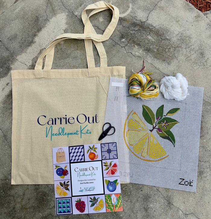 Lemon Slice Carrie Out Needlepoint Kits
