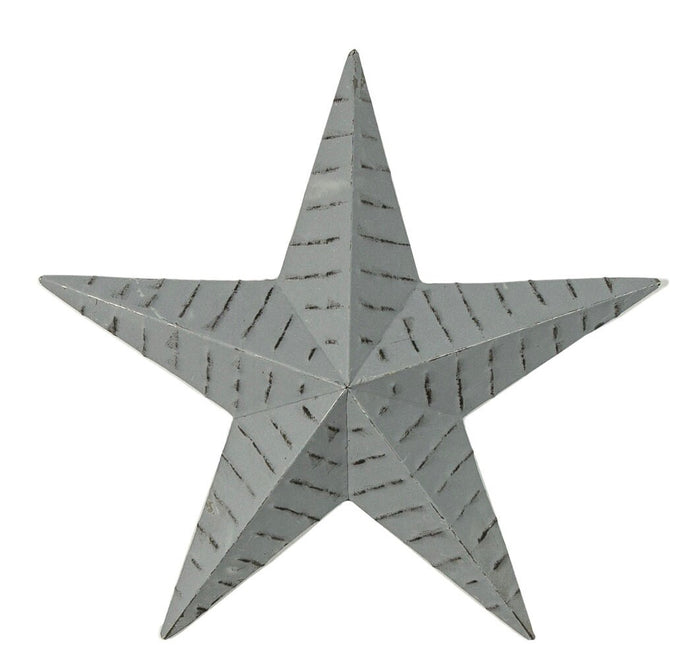 Medium Grey Textured Metal Star