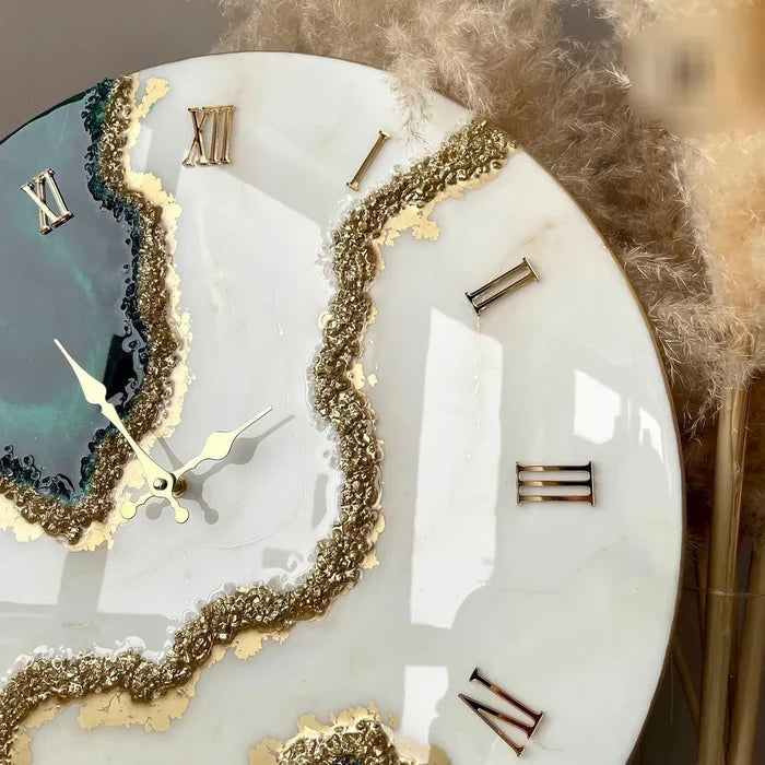 Mystic Lagoon Premium Resin Wall Clock - Pacific Resin Art