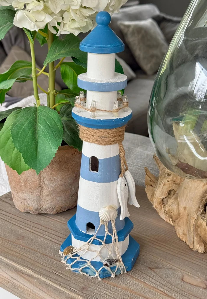 Nautical Wooden LED Lighthouse
