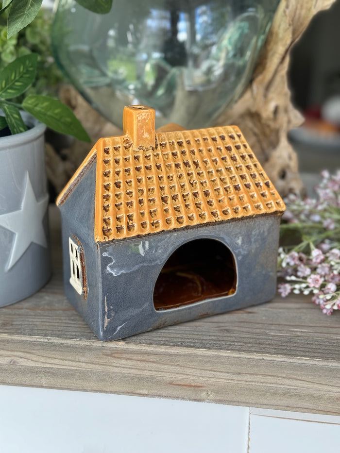 NEW! Grey Farmhouse Tealight Holder