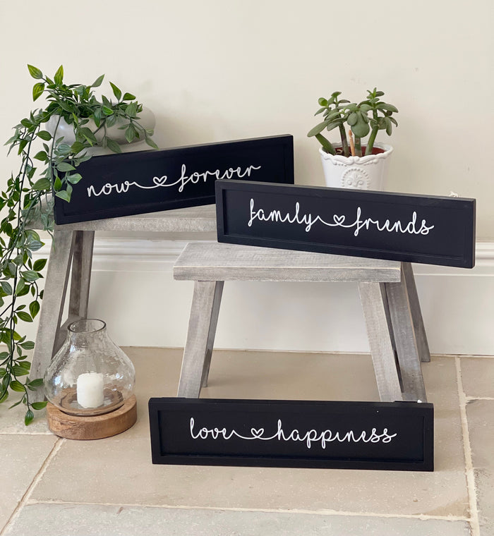 Now & Forever Wooden Sign