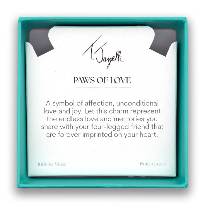 Paws of Love Charm with Kunzite Gemstone Bracelet