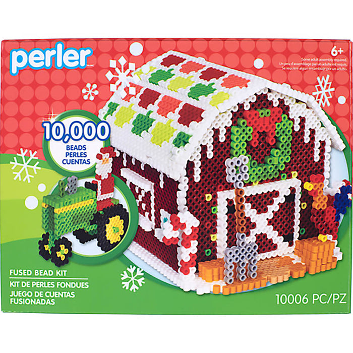 Perler Barn Gingerbread Kit