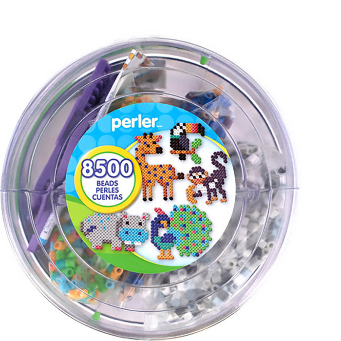Perler Day at the Zoo Fused Bead Activity Bucket