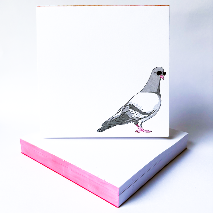 Pigeon Notepad - Letterpress Notepad