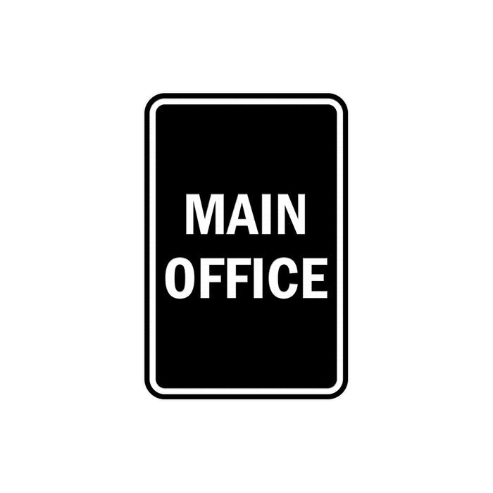 Portrait Round Main Office Sign