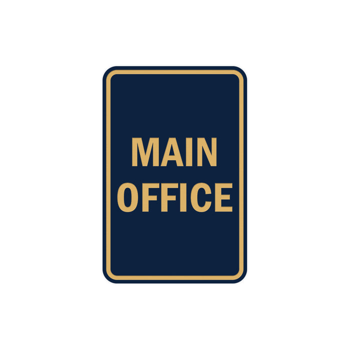Portrait Round Main Office Sign