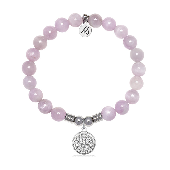Positivity Charm with Kunzite Gemstone Bracelet