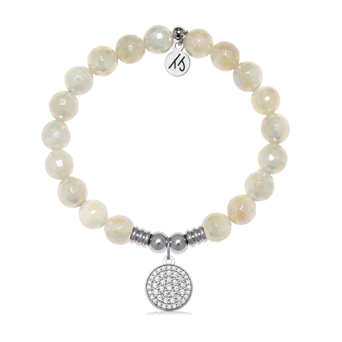 Positivity Charm with Moonstone Gemstone Bracelet