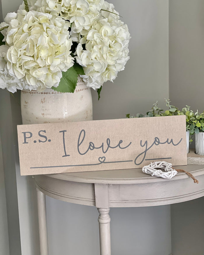 P.S I Love You Plaque