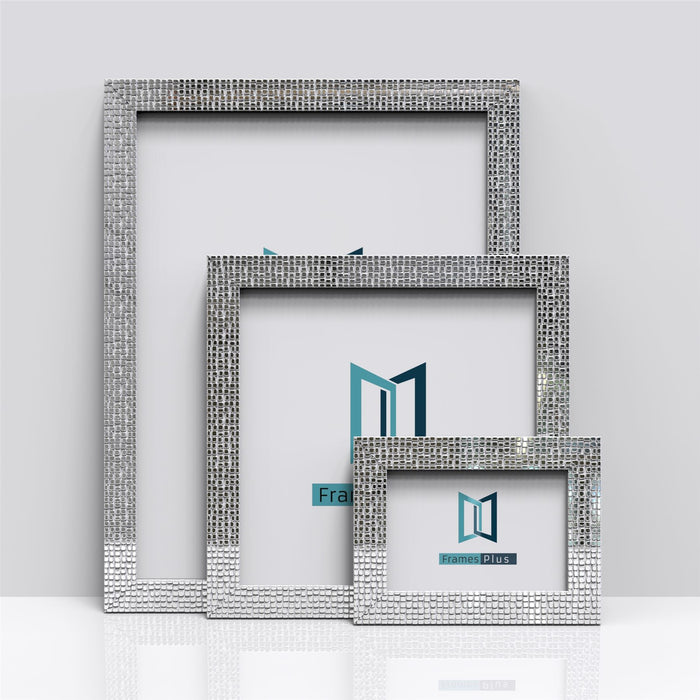 Rockstar Range silver picture and poster frames displayed on a white surface, featuring a sleek design.