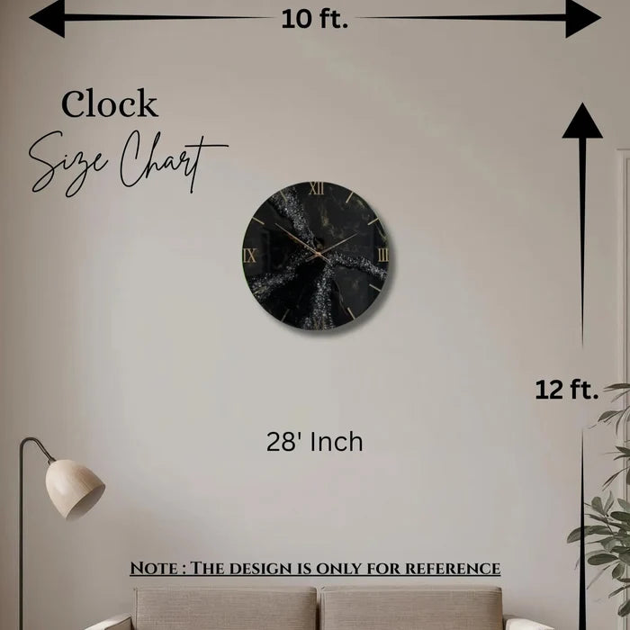 Marine Style Epoxy Resin Wall Clock | Modern Clocks - Pacific Resin Art
