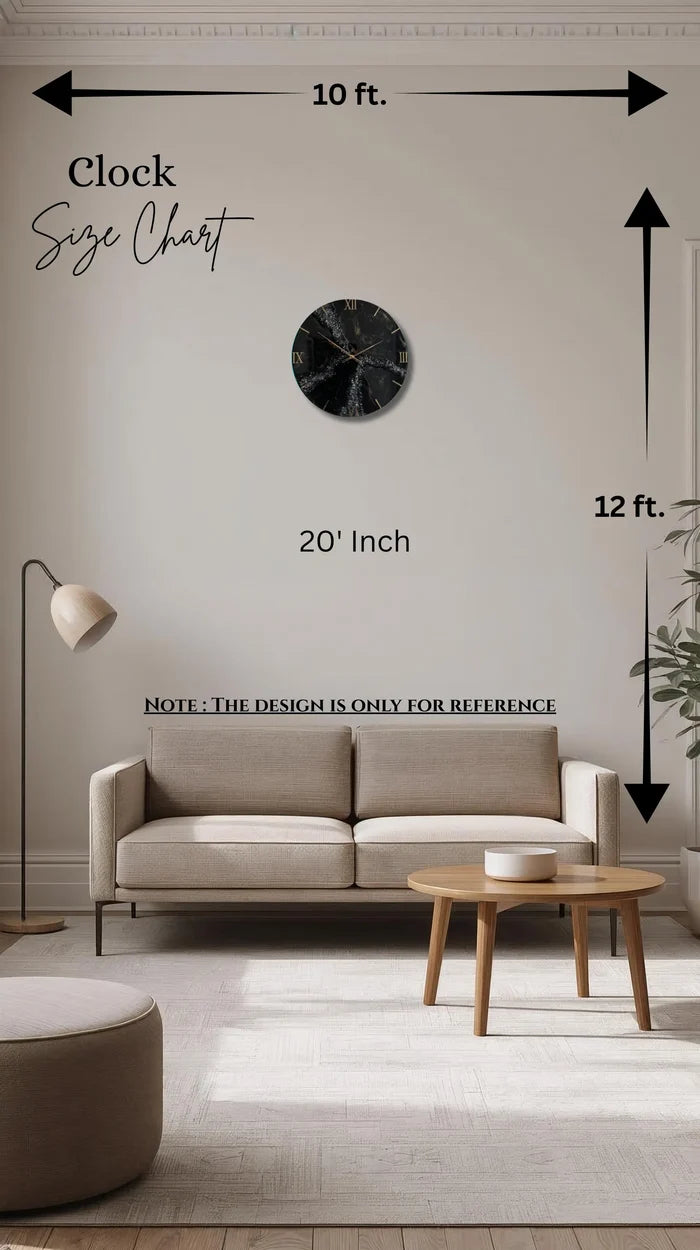 SereneSeconds Premium Resin Wall Clock