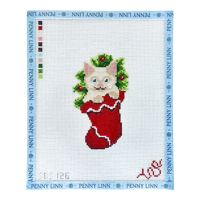 Siamese Kitten in a Stocking