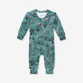 Slytherin House French Terry Zippered Hooded Romper