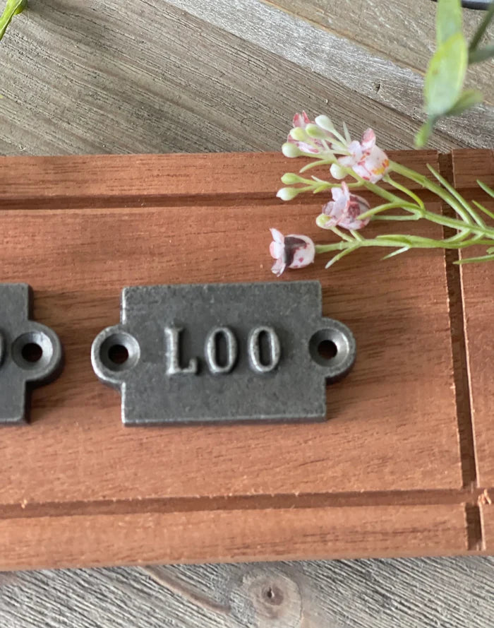 Small Metal Sign - Loo, Shed, Toilet