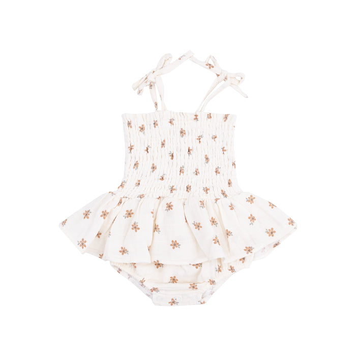 Smocked Bubble with Skirt - Bitty Blooms