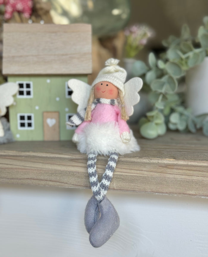 Soft Sitting Pink/White/Grey Fairies  - Available in 3 designs