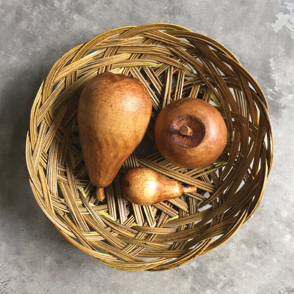 Solid Wooden Fruit - Selection of Apple and Pears