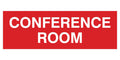 Red Standard Conference Sign