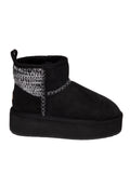 EMU Stivaletto montone nero W13143 STINGERKNIT-BLACK