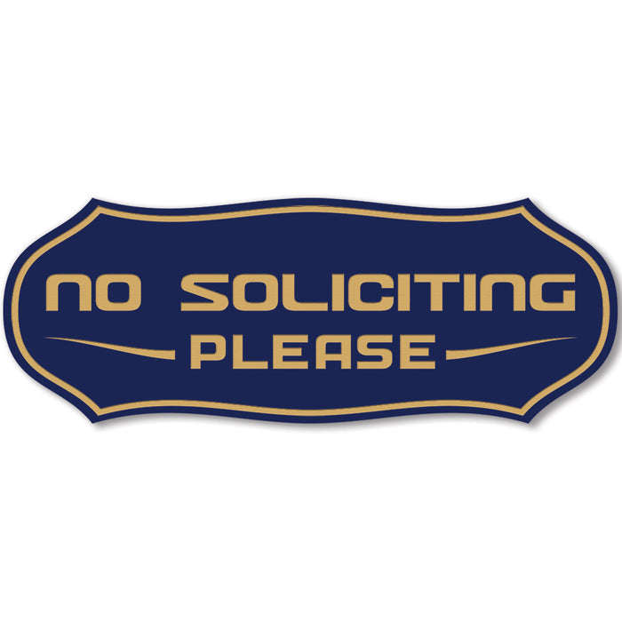 Stylish No Soliciting Sign