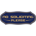 Stylish No Soliciting Sign