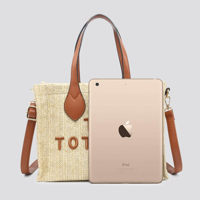 Summer Tote Bag with long Crossbody Strap - Available in 4 Colours