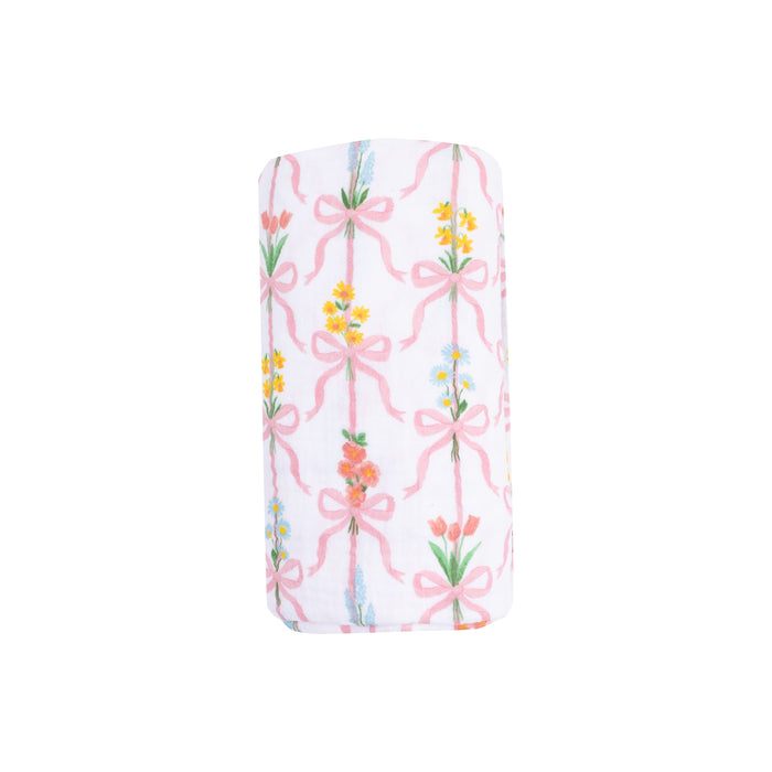 Swaddle Blanket - Ribbon Bouquets