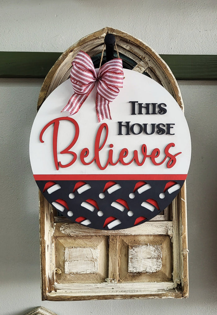 This House Believes Door Hanger Kit - 18" Round