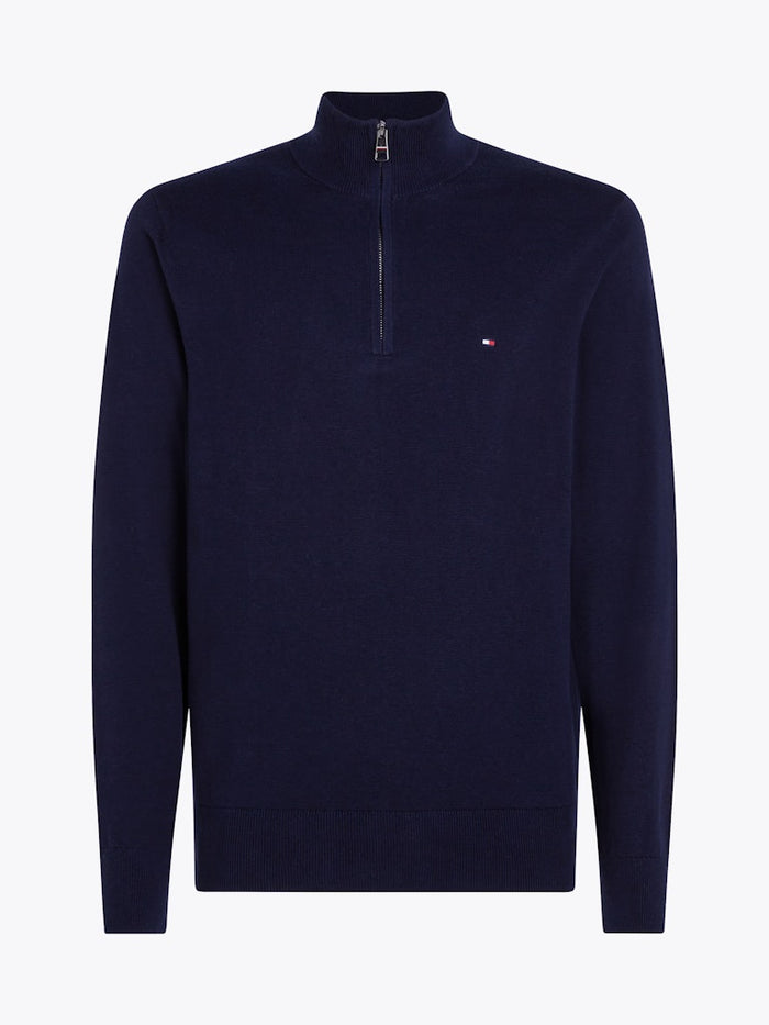 Tommy Hilfiger Pima Ctn Cashmere Zip Mock