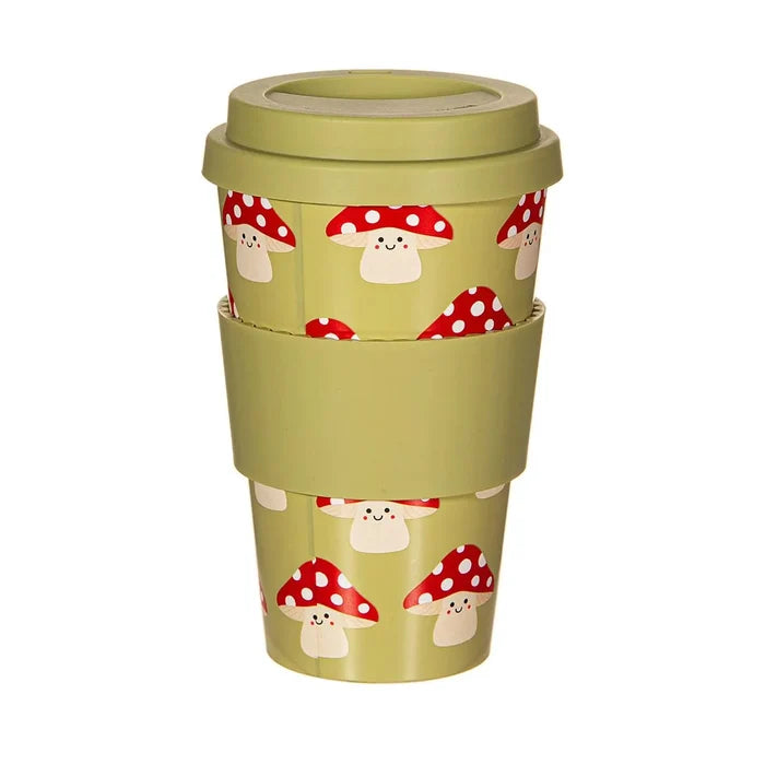 Travel Cup - Mushroom Pattern