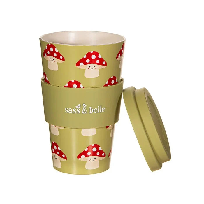 Travel Cup - Mushroom Pattern