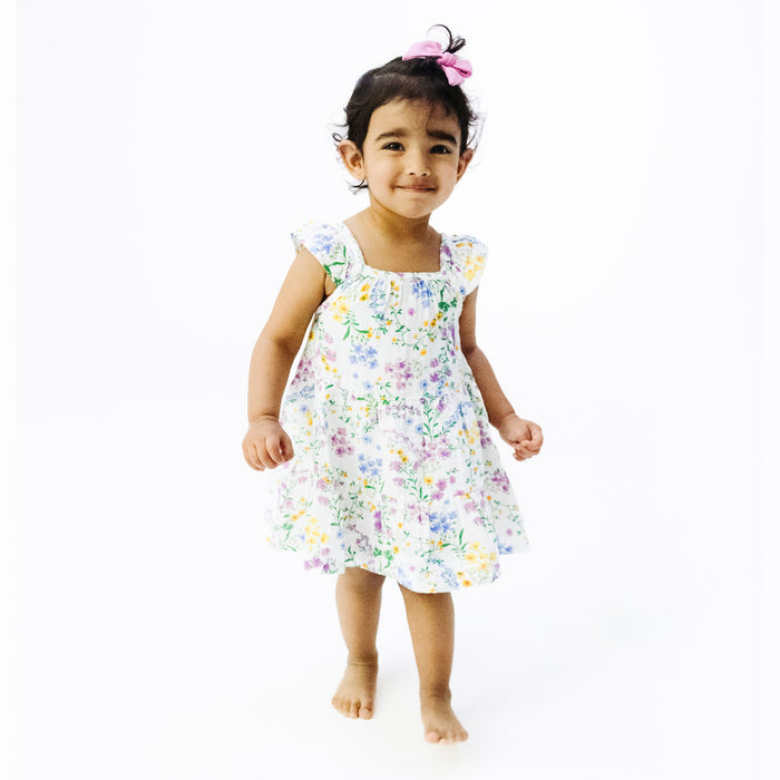Twirly Sundress & Diaper Cover - Cottage Climbing Floral