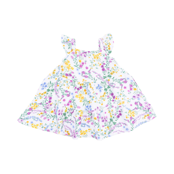 Twirly Sundress & Diaper Cover - Cottage Climbing Floral