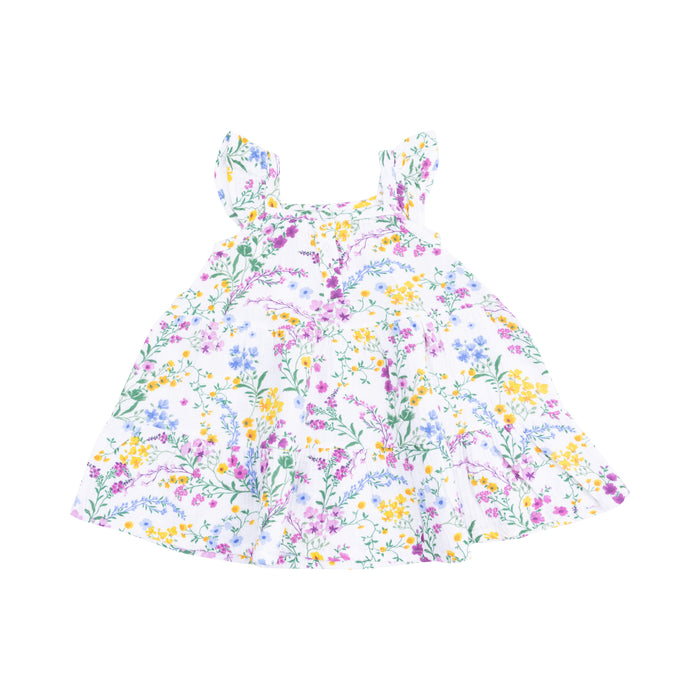 Twirly Sundress & Diaper Cover - Cottage Climbing Floral