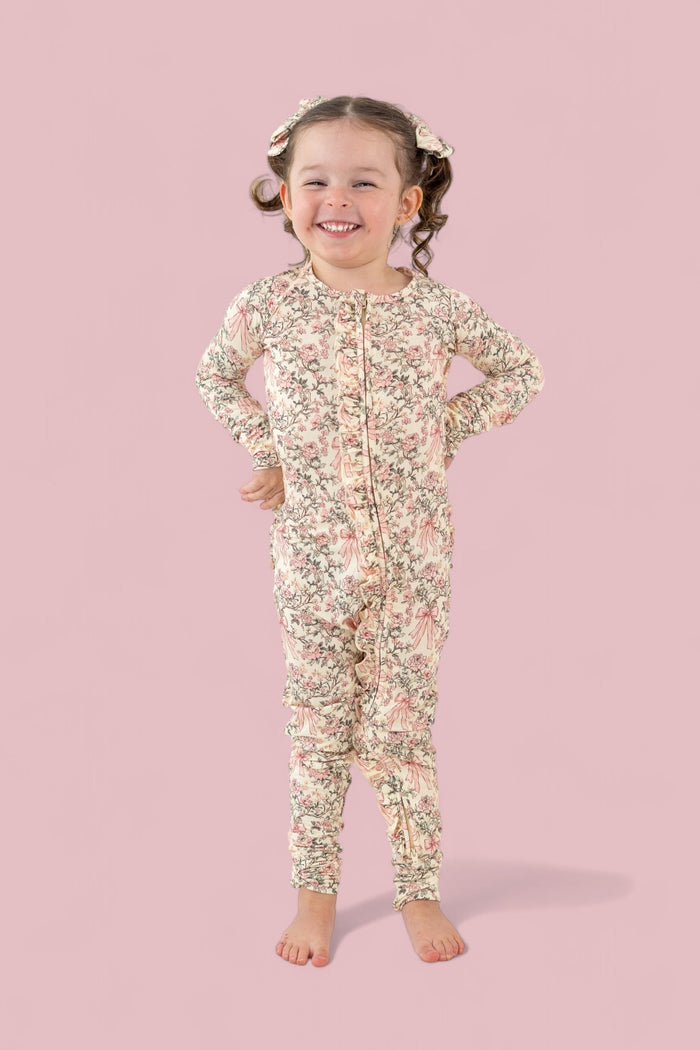 VICTORIAN BLOOM DREAM RUFFLE ROMPER